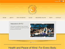 Tablet Screenshot of fallschurchyoga.com